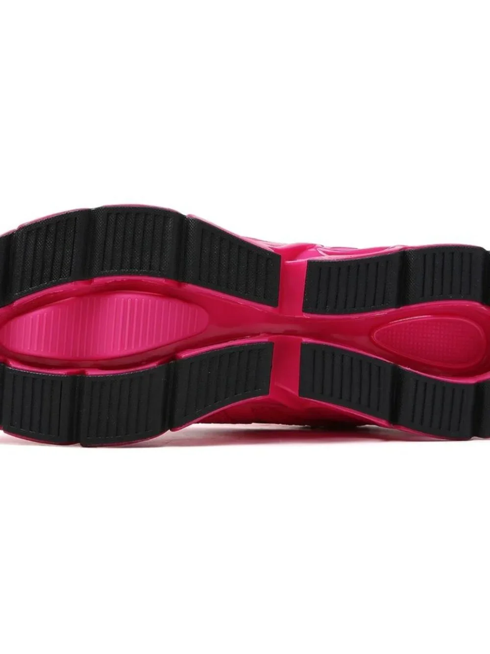 Women's Rose Red Mesh Sneakers Athletic Running Walking Shoes Lace-up